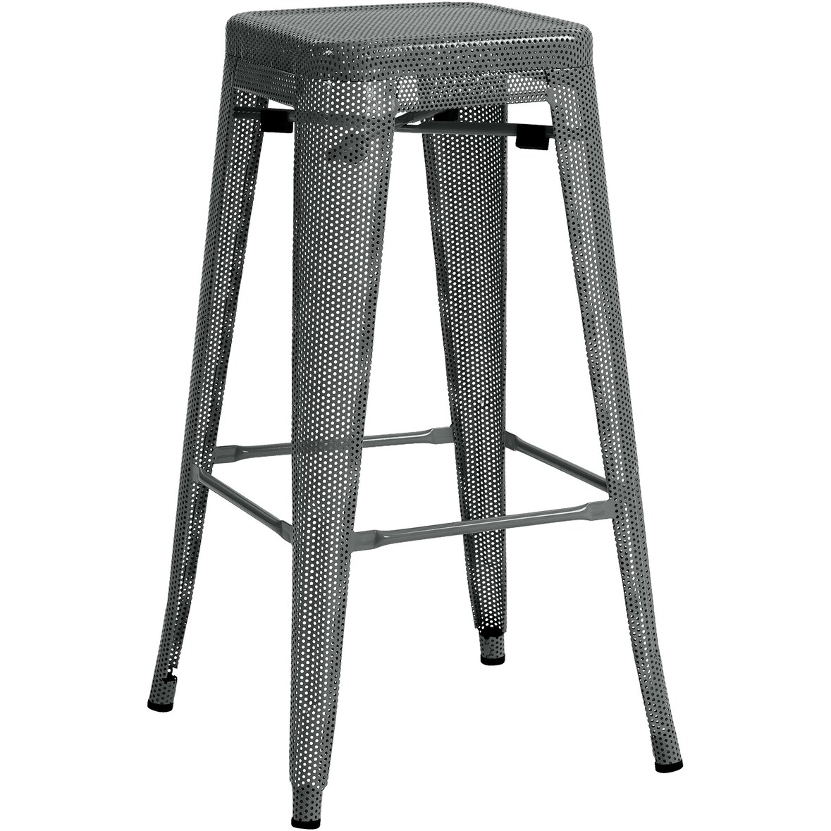 CHEFGASTRO Barhocker PALM BEACH HxBxT 77x43x43cm Metall Grau Barstuhl