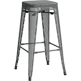 thumbnail of CHEFGASTRO Barhocker PALM BEACH HxBxT 77x43x43cm Metall Grau Barstuhl