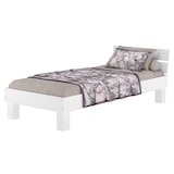 thumbnail of Einzelbett Buche massiv 90x200 Bett Singlebett Holzbett Bettrahmen waschweiß 60.86-09WoR