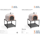 thumbnail of MF - Houtgestookte Buitenoven van Beton Model GRAN CANÁRIA (Wit - 80 x 80 x 170 cm) – Geïsoleerd met Kurk en 3 Keramische Dekens