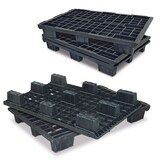 thumbnail of 5x Leichtpalette im Euromaß, schwarz, 1200x800x140 mm, Deckfläche durchbrochen