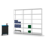 thumbnail of PROREGAL Fachbodenregal Schraubsystem | Grundregal | HxBxT 250x100x30cm | 6 Ebenen | Fachlast 125 kg | Beidseitig nutzbar | Lichtgrau