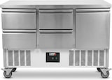 thumbnail of Romux® Saladette und Pizzatisch 1 Tür und 4 Schubladen 135x70 cm 240 Liter Statisch | Kühltisch von Pizzen und Salaten
