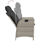thumbnail of vidaXL 7-tlg. Garten-Essgruppe mit Kissen Hellgrau Poly Rattan