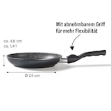 thumbnail of STONELINE® Bratpfanne 24 cm, Made in Germany mit abnehmbarem Griff, Induktion und antihaftbeschichtet