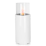 thumbnail of Bio Ethanol Kamin Stand Ø34cm x 86,5cm weiß 1L Ethanolkamin Glasfeuer Ofen Feuer