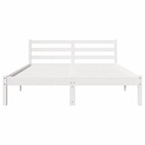 thumbnail of vidaXL Bedframe met hoofdeinde Wit 210 x 160 cm Massief grenenhout
