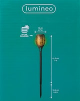 thumbnail of Solar Fackel plastik Flacker-Effekt Ø12cm H.61.5cm schwarz/Flamme