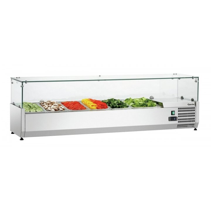 Positieve koelvitrine 5 x GN 1/3 en 1 x GN 1/2 , te monteren, 170 W, 220 V - MONO