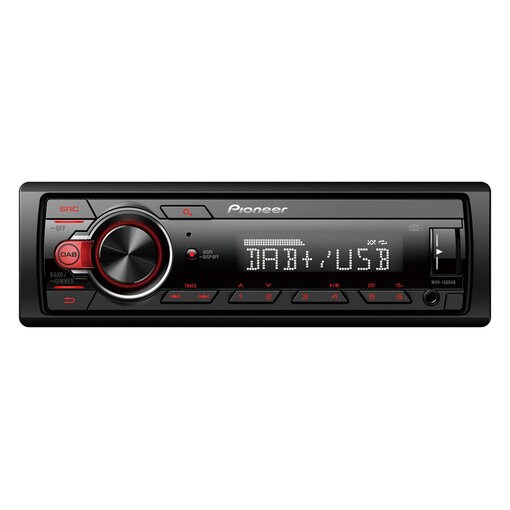 Pioneer MVH-130DABAN Auto Media-Receiver Schwarz, Rot 200 W