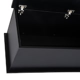 thumbnail of Baúl de almacenamiento de madera arcón de almacenamiento con tapa carga máx. 120 kg para dormitorio salón 100x40x40 cm negro