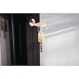 thumbnail of Expositor de bebidas de balcão, 3 portas deslizantes, chapa/alumínio/vidro, 85 x 135 x 52 cm, 300W, refrigeração por ar, 320L, preto, Polar GL013