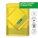 thumbnail of Benetton - Bademantel L/XL 380 g/m² 100 % Baumwolle mit 3er-Set Badetücher 100 % Baumwolle Gelb Regenbogen
