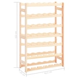 thumbnail of vidaXL Weinregal für 42 Flaschen Kiefernholz