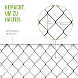 thumbnail of Maschendrahtzaun Viereckgeflecht Maschendrahtgeflecht Drahtzaun grün, anthrazit oder verzinkt Höhe 80 - 200 cm, Länge 15 - 25 m