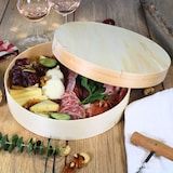 thumbnail of Boîte ronde en bois de peuplier + couvercle Ø330 H75mm par 18 pièces JORIDEAL