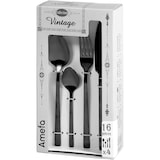 thumbnail of Amefa Set Posate Square, 16 Pezzi, Acciao Inox, Effetto Colore Nero