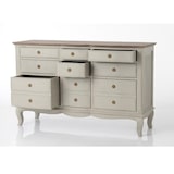thumbnail of Kommode mit 9 Schubladen beige Maddy - Weiß Holz Amadeus 140x45 cm