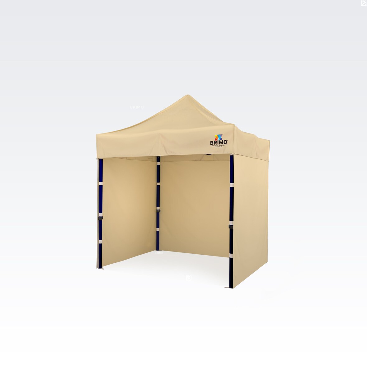 Partyzelte 2x2m - mit 3 Wänden - Beige