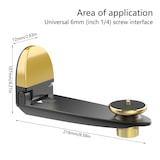 thumbnail of Support Mural Vidéoprojecteur Pliable Réglable En Alliage D'Aluminium Argenté Argent YONIS