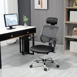 thumbnail of Vinsetto Sedia da Ufficio Ergonomica e Regolabile con Poggiatesta Nero