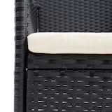 thumbnail of vidaXL 9-tlg. Garten-Essgruppe mit Kissen Poly Rattan Schwarz