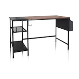 thumbnail of Secretária WORKSPACE H I preto/castanho hjh OFFICE