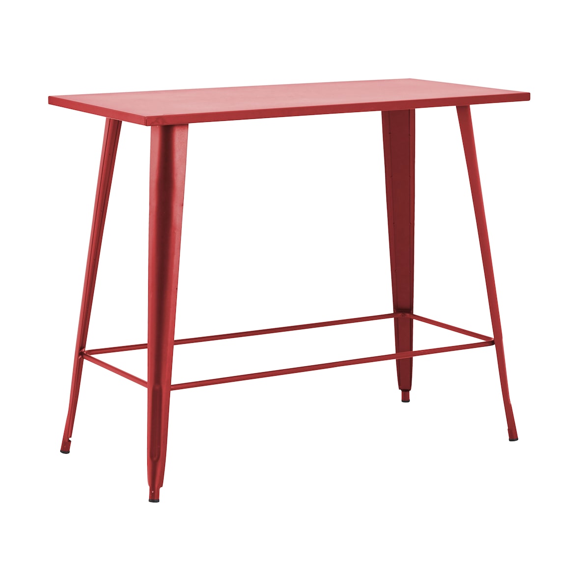 Tuintafel van rood staal - Oviala