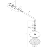 thumbnail of HG Kopfbrause RAINDANCE S 240 1jet P DN