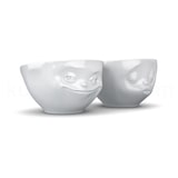 thumbnail of TV Tasse Schälchen-Set 22 Küssend und Grinsend mittel weiß