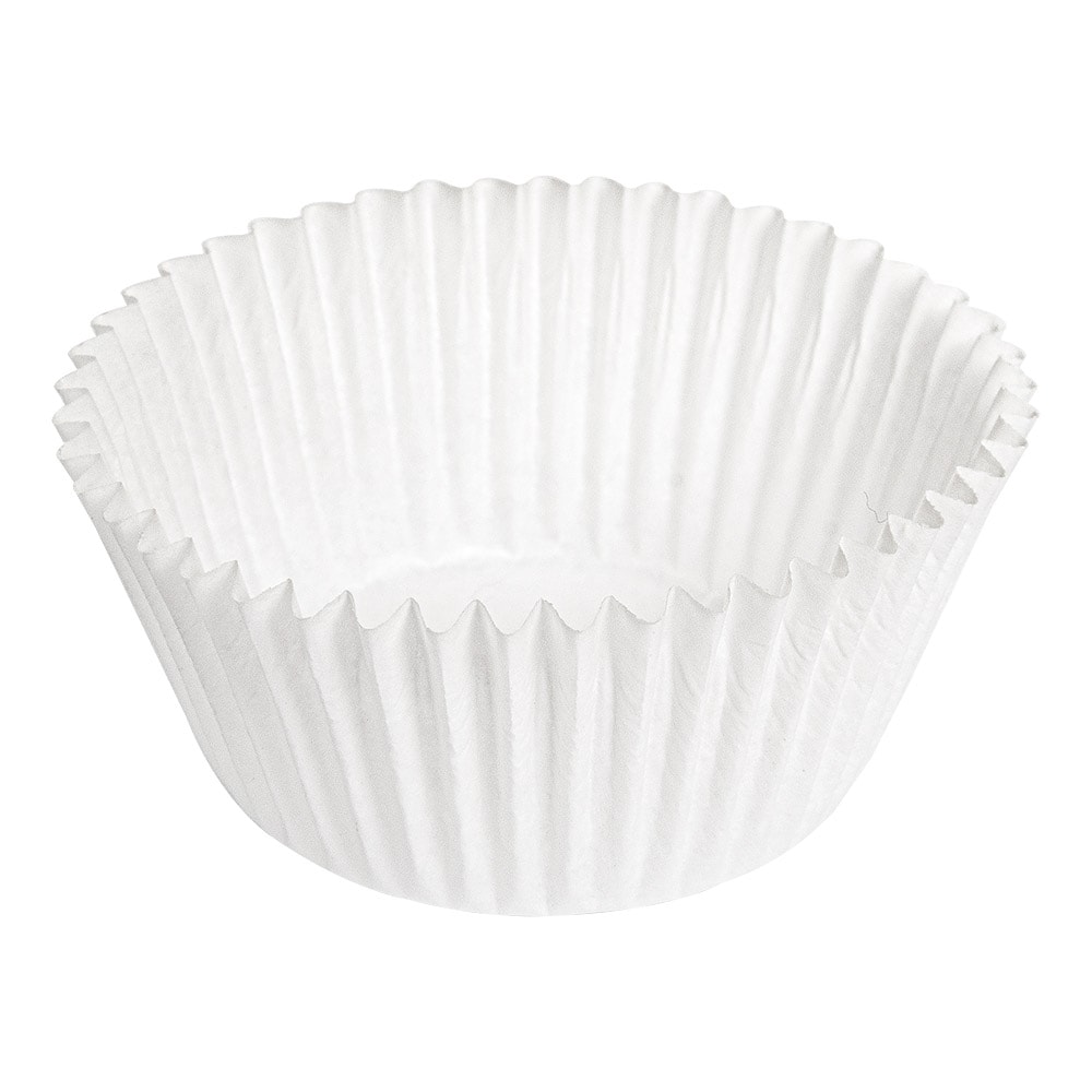 500 Unités - Capsules 'Petits Fours' 50 G/M2 Ø 2,4X2 Cm Blanc Parch.Ingraissable - Garcia de Pou