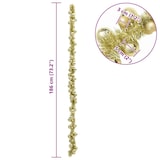 thumbnail of vidaXL Weihnachtskugelgirlande Gold 186 cm Polystyrol