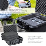thumbnail of HMF ODK100 Outdoor-Fotokoffer, Transportkoffer mit Rasterschaumstoff, 23 x 19 x 11 cm