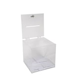 thumbnail of EXACOMPTA Urna trasparente con lucchetto per votazioni, cod. 89158D in PMMA (acrilico) trasparente, resistente ai raggi UV. Dimensioni 25x25x25 cm