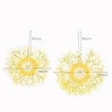 thumbnail of Bolas de luzes de Natal COSTWAY, pacote com 2 bolas LED para pendurar, diâmetro 44/54 cm, bola decorativa LED, bola luminosa