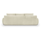 thumbnail of Canapé d'angle gauche convertible 3 places MILO - Velours côtelés beige - Coffre de rangement - L 264 x H 84 x P 99/145 cm AUCUNE