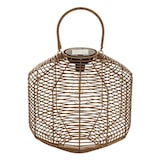 thumbnail of WellHome - Beige Solarlampe aus Rattan Ø30cm