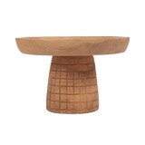 thumbnail of Bazar Bizar Taartplateau van teakhout 24x24x16 cm naturel