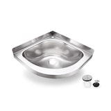 thumbnail of Lavamanos esquinero industrial en Acero INOX 360x360mm - LV-A