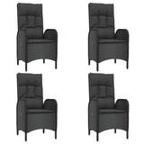 thumbnail of HELLOSHOP26 - 5 piezas de muebles de comedor de jardín y cojines, resina tejida negro 02_0014866