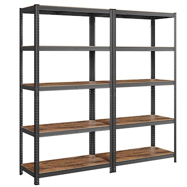 Helloshop26 - Robuust metalen stellingkast 200 x 100 x 50 cm 5 schappen totale draagcapaciteit 875 kg (175 kg/schap) verstelbare 12_0005597