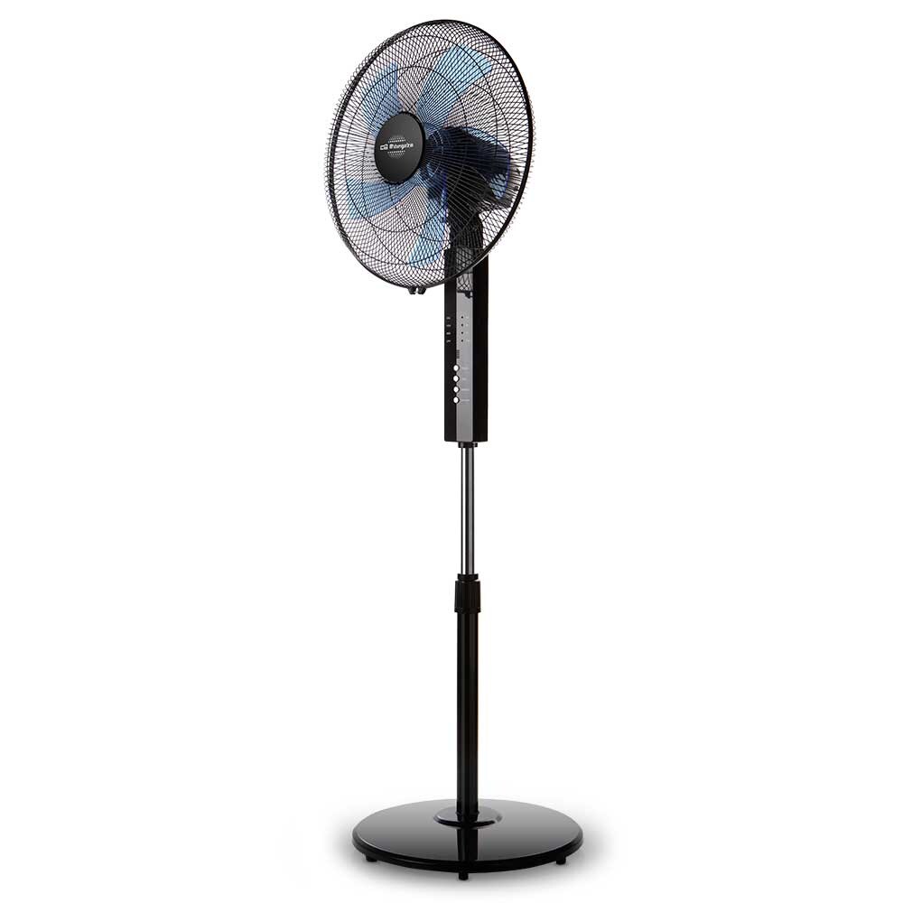 Orbegozo ventilador de pie SF 0244, tamaño aspas 40 cm, 3 velocidades de ventilación, mando a distancia, silencioso, programable 7,5 horas, 55 W