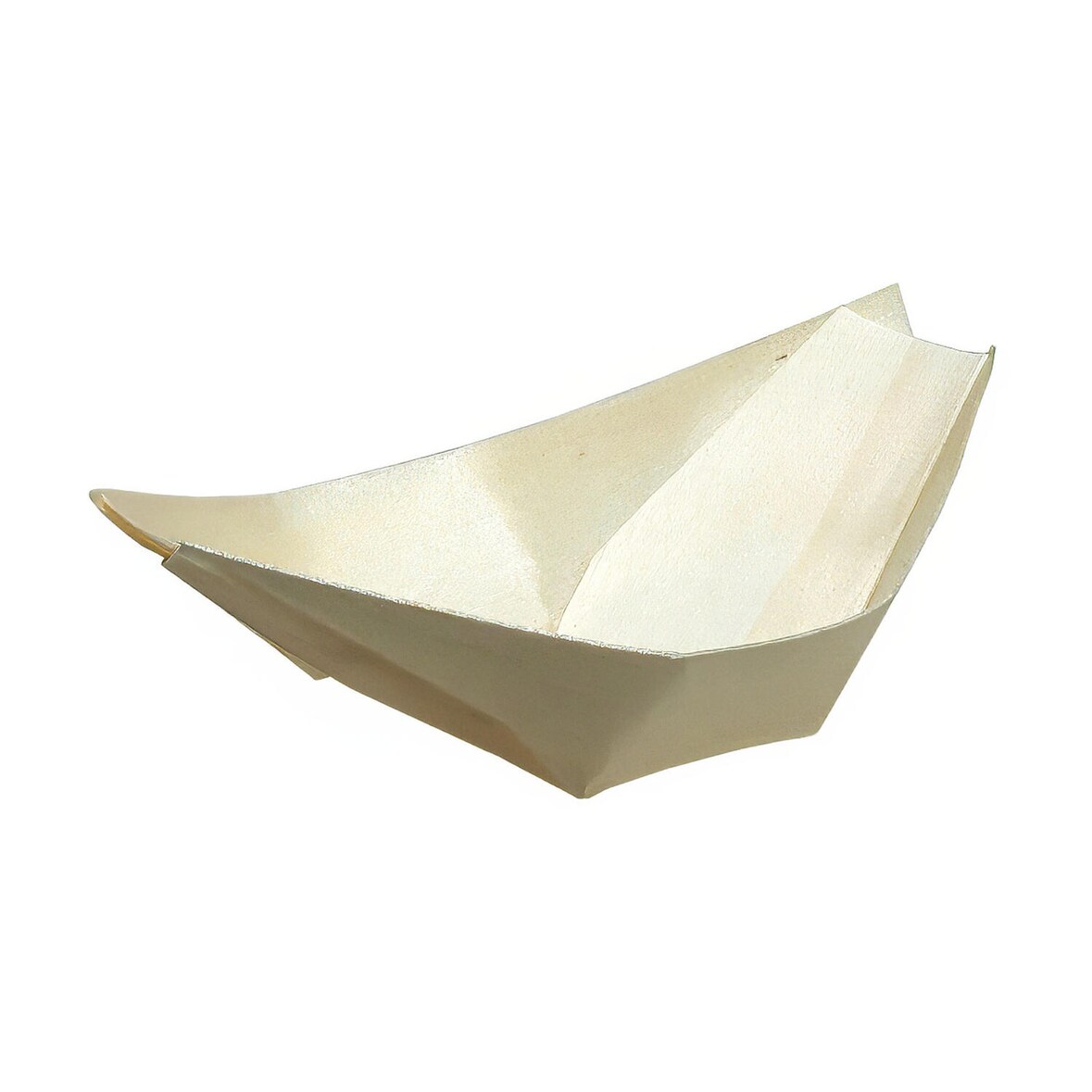 500x Fingerfood Schalen "Schiffchen" aus Holz 8cm