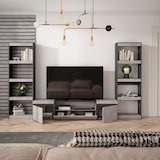 thumbnail of Mobile Soggiorno TV, Parete Attrezzata Soggiorno, 320x35x186cm, Per TV fino a 80", Set di mobili, Stile moderno, Cemento _ 96_27