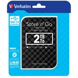 thumbnail of Verbatim Portables Festplattenlaufwerk Store 'n' Go USB 3.0, 2 TB, Schwarz