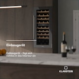 thumbnail of Klarstein Weinkühlschrank Vinsider Duo | 79 Flaschen | 2 Kühlzonen | UV-Schutz | 9 Regale | Touch Schwarz