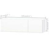 thumbnail of vidaXL Tv-meubel 120x40x34 cm spaanplaat hoogglans wit