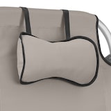 thumbnail of tectake 2 pcs, silla de playa, plegable mochila, aluminio, reclinable,63x62x78 cm, beige