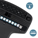 thumbnail of H.Koenig UMAT40 Aspirateur à main pour matelas et tissus, anti-acariens et anti-bactérien, Gris foncé & Bleu