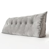 thumbnail of Björn&Schiller Rückenkissen grau 180 cm - Lesekissen für Bett und Sofa Rückenpolster für die Wand groß mit waschbarem Bezug